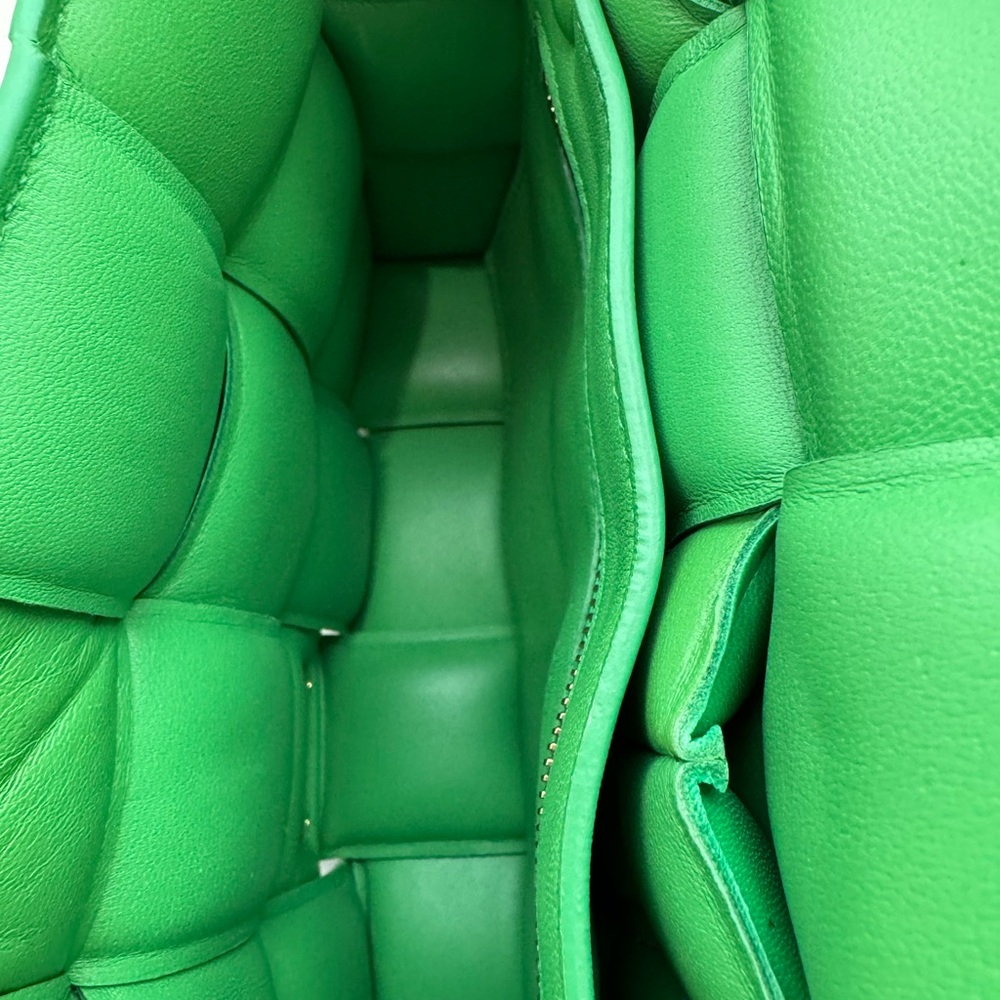 Bottega Veneta Borba Intreccio Napa: Grass green/ gold - Picture 11 of 13